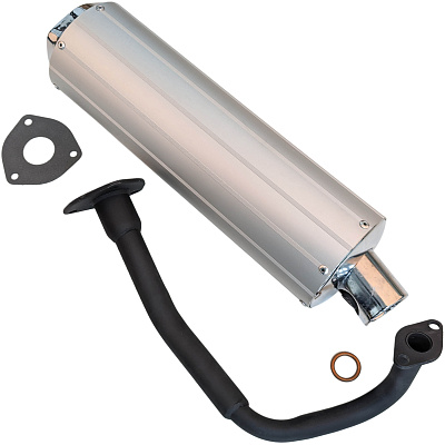 Глушитель (12") с коленом 139QMB 50/80см3