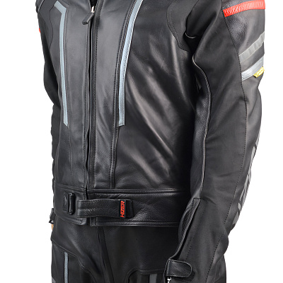 Комбинезон мотоциклетный (кожа) HIZER CE-1070 Gray (XL)