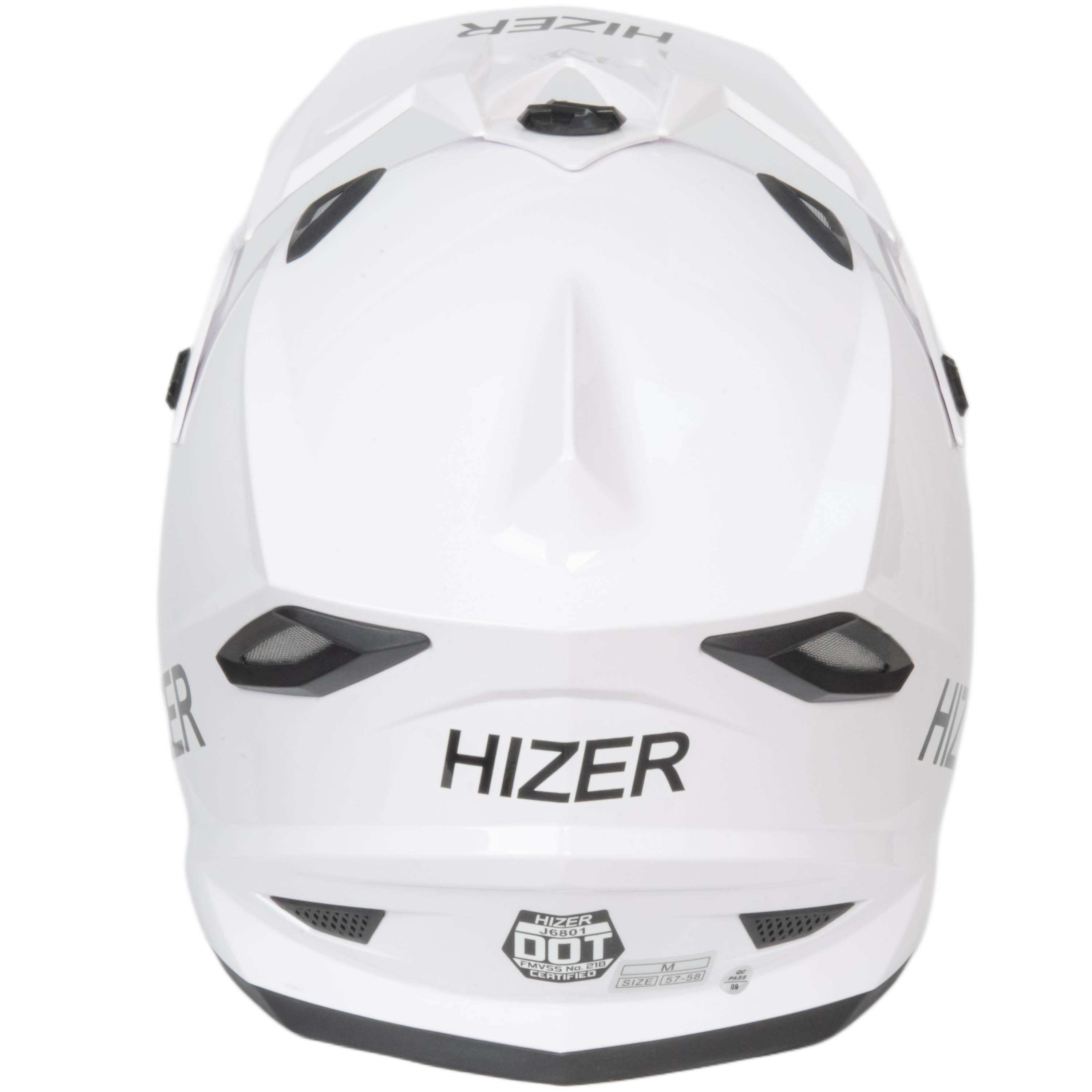 Шлем мото кроссовый HIZER J6801 №2 (M) white