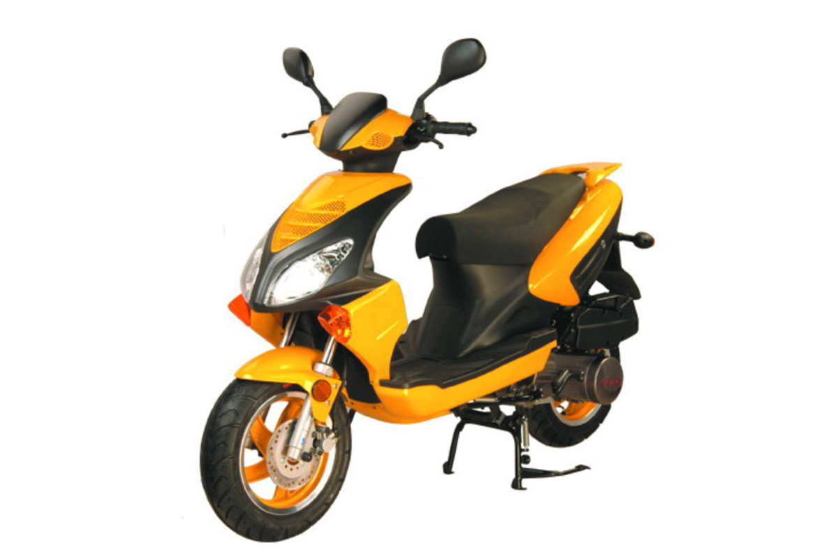Скутер EPOCH  LEIKE (синий/желтый) (WY50QT-7C)