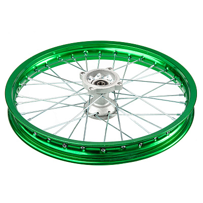 Обод передний 17" (1,60-R17 d=15mm) алюминий/зеленый