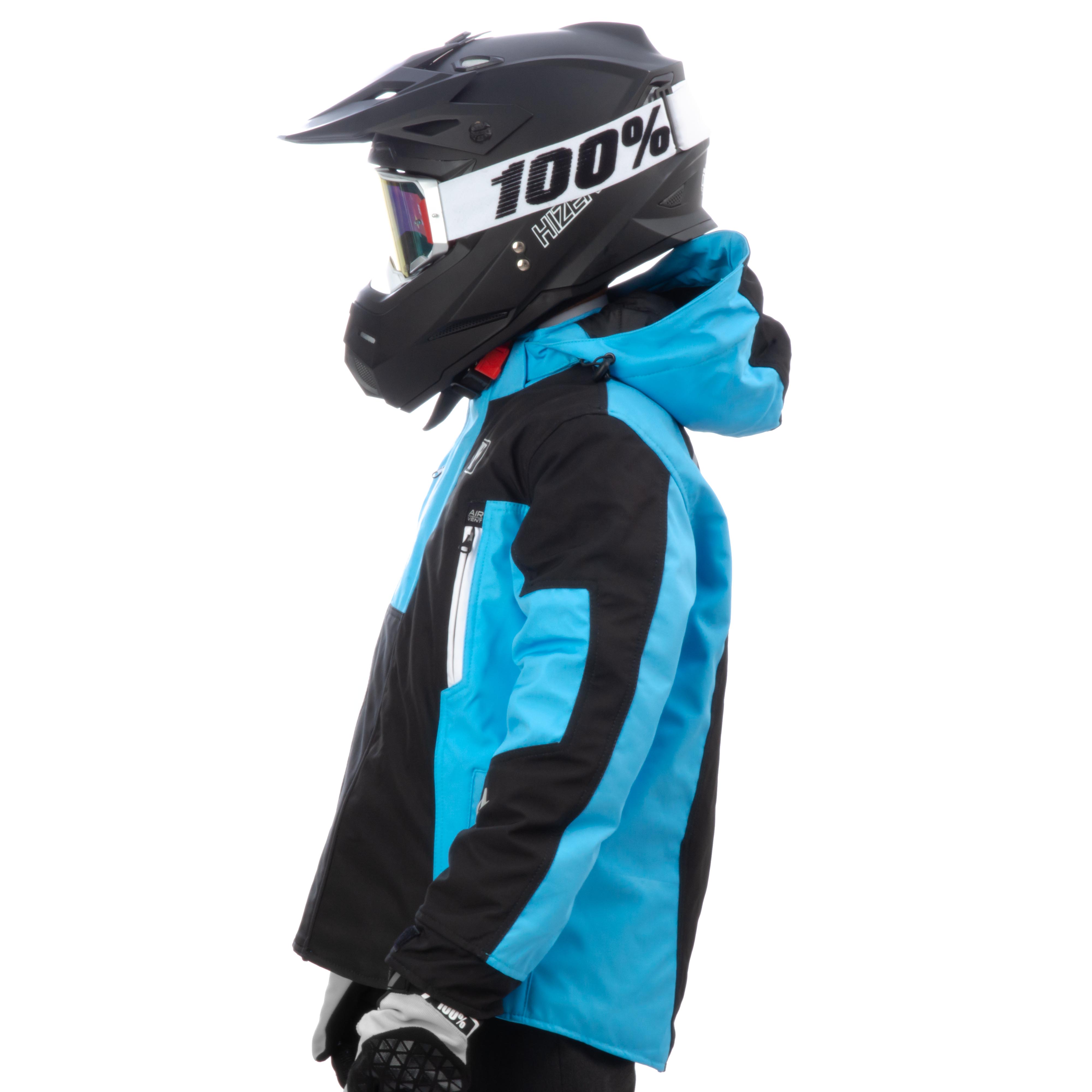 Куртка для снегохода (детская) KLIM KOMPOUND №3 black-blue (текстиль) (12Y)