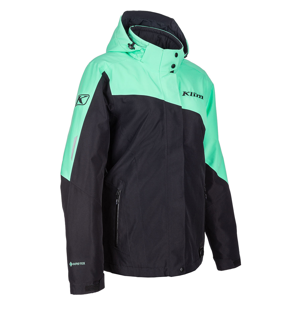 Куртка для снегохода (женская) KLIM ALLURE №4 black-green (текстиль) (L)