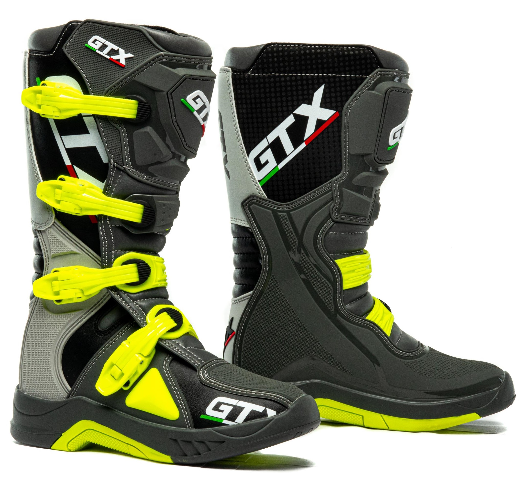 Мотоботы GTX MX №2 grey/green (р. 45)