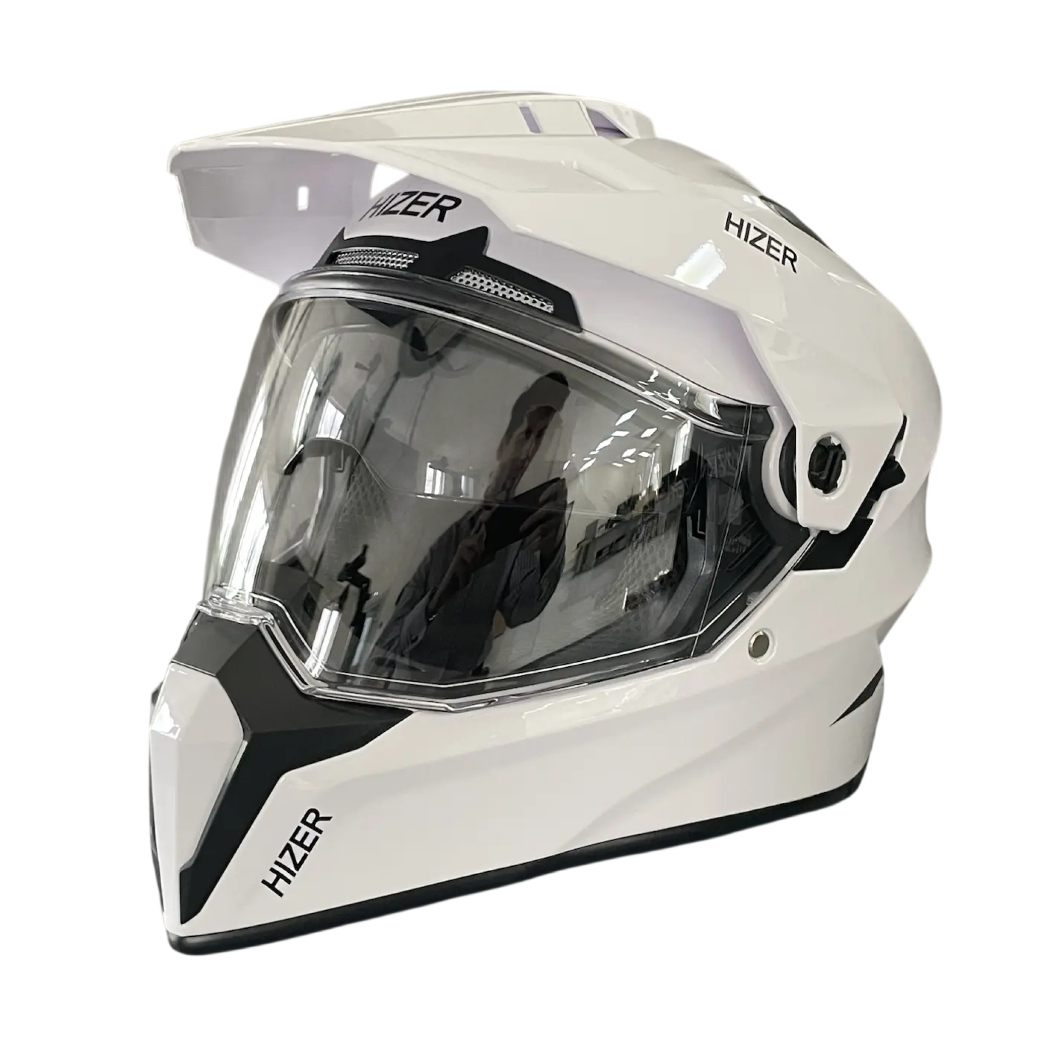 Шлем мото кроссовый HIZER J6808 №4 (XL) white