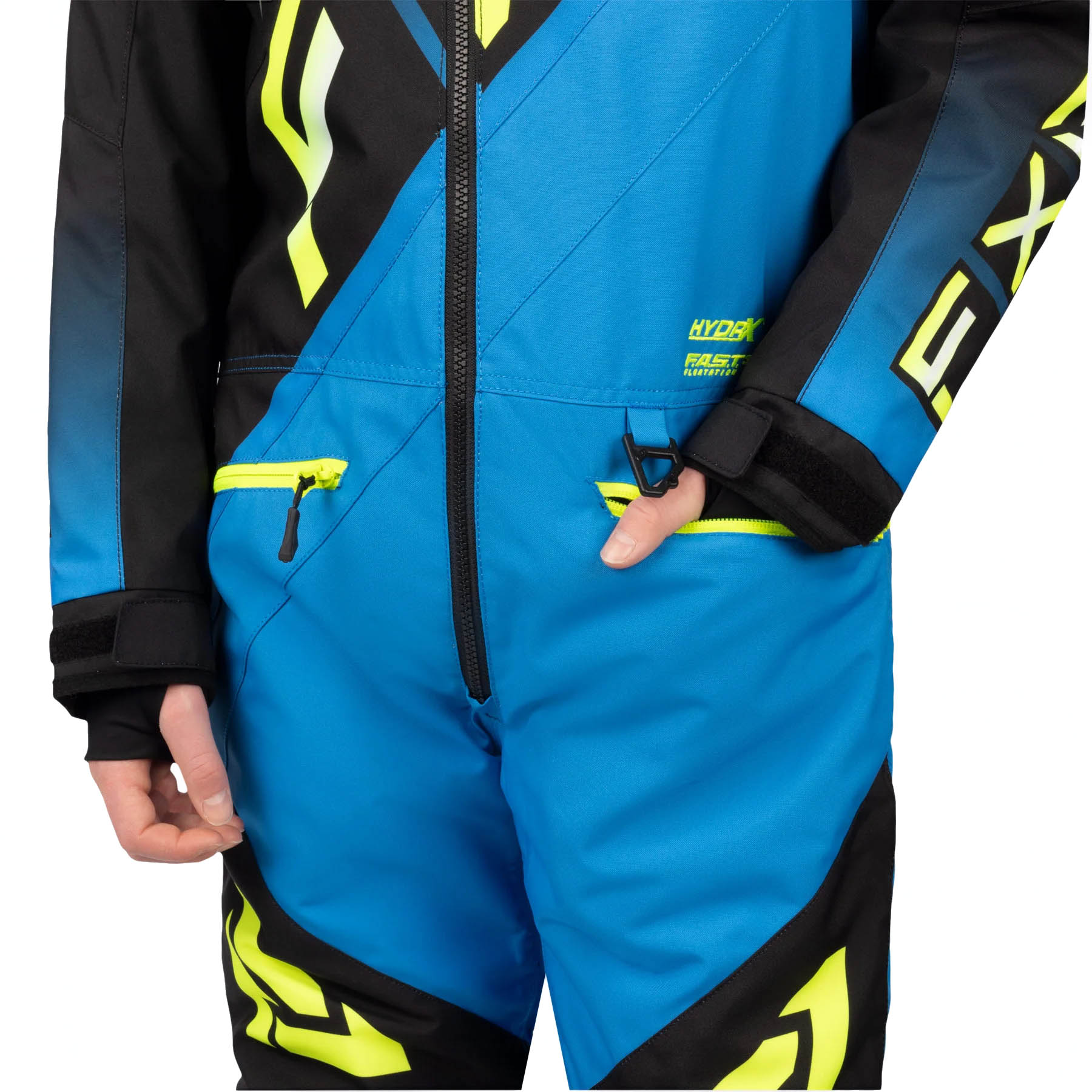 Комбинезон для снегохода (детский) FXR CX №6 blue-black (текстиль) (14Y/158)