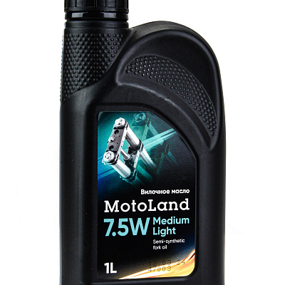 Масло гидравлическое MOTOLAND Fork oil  Medium Light 7,5W 1л