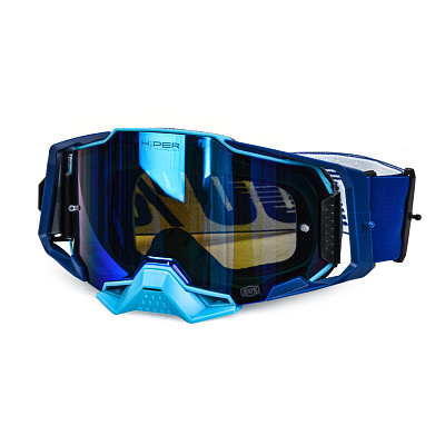 Очки мотокросс 100% №12 blue/black
