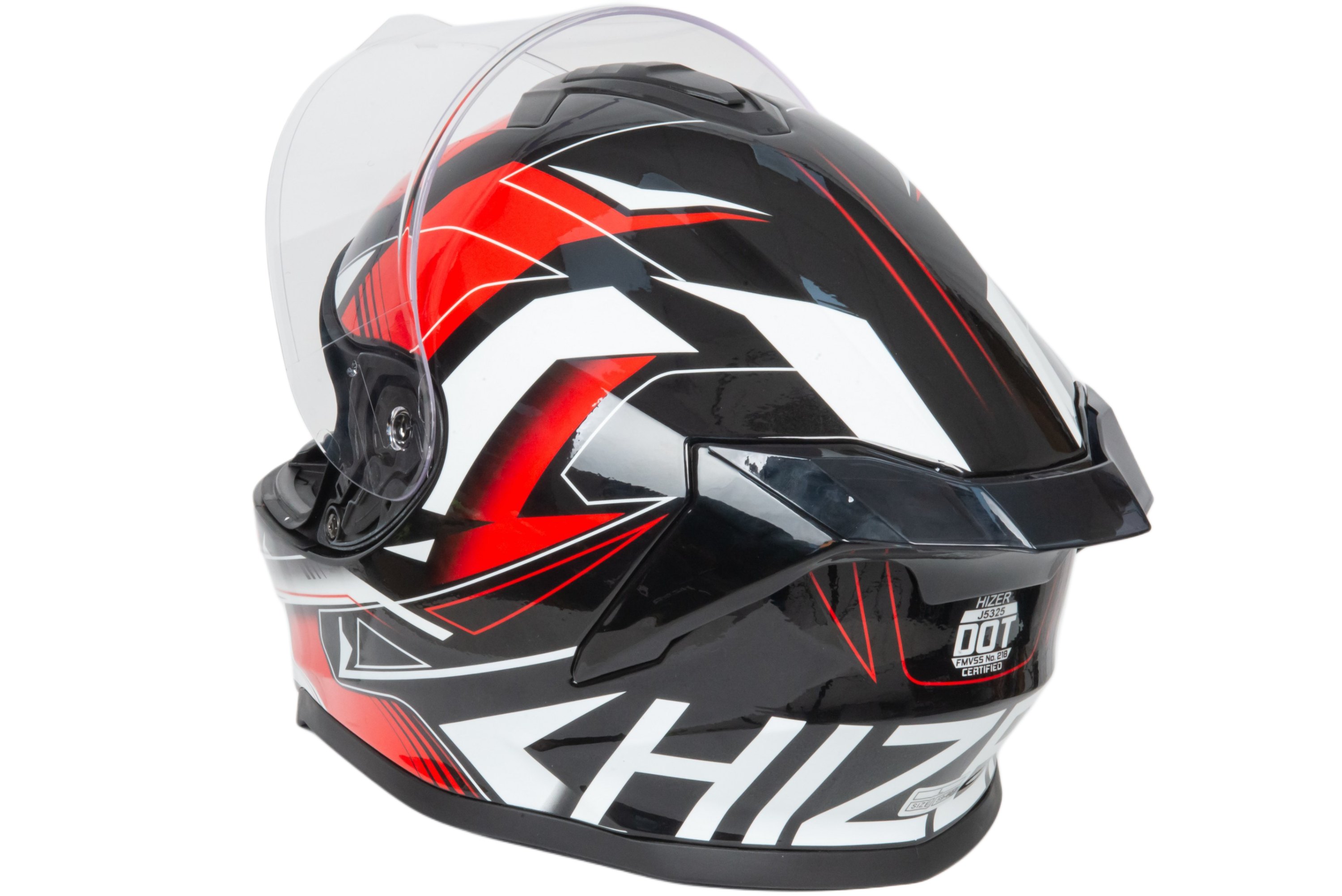 Шлем мото интеграл HIZER J5325 №2 (M) red