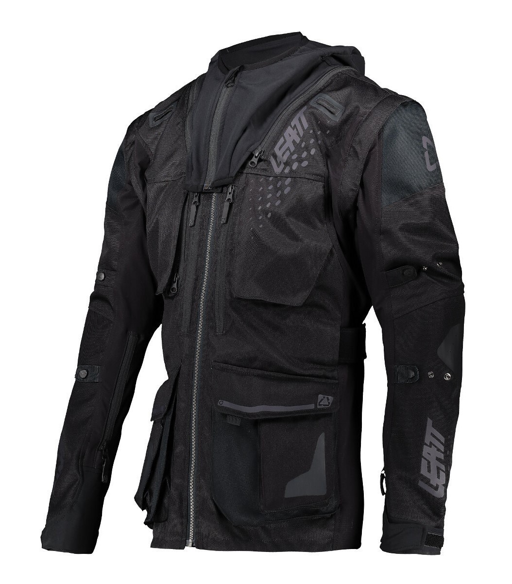 Куртка мото LEATT №3 black (текстиль) (XL)