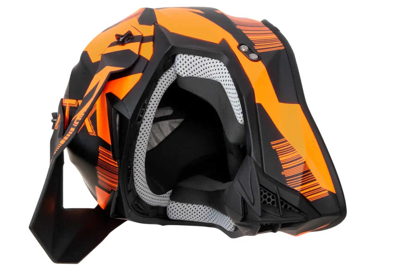 Шлем мото кроссовый GTX 633 №5 (S) BLACK/FLUO ORANGE