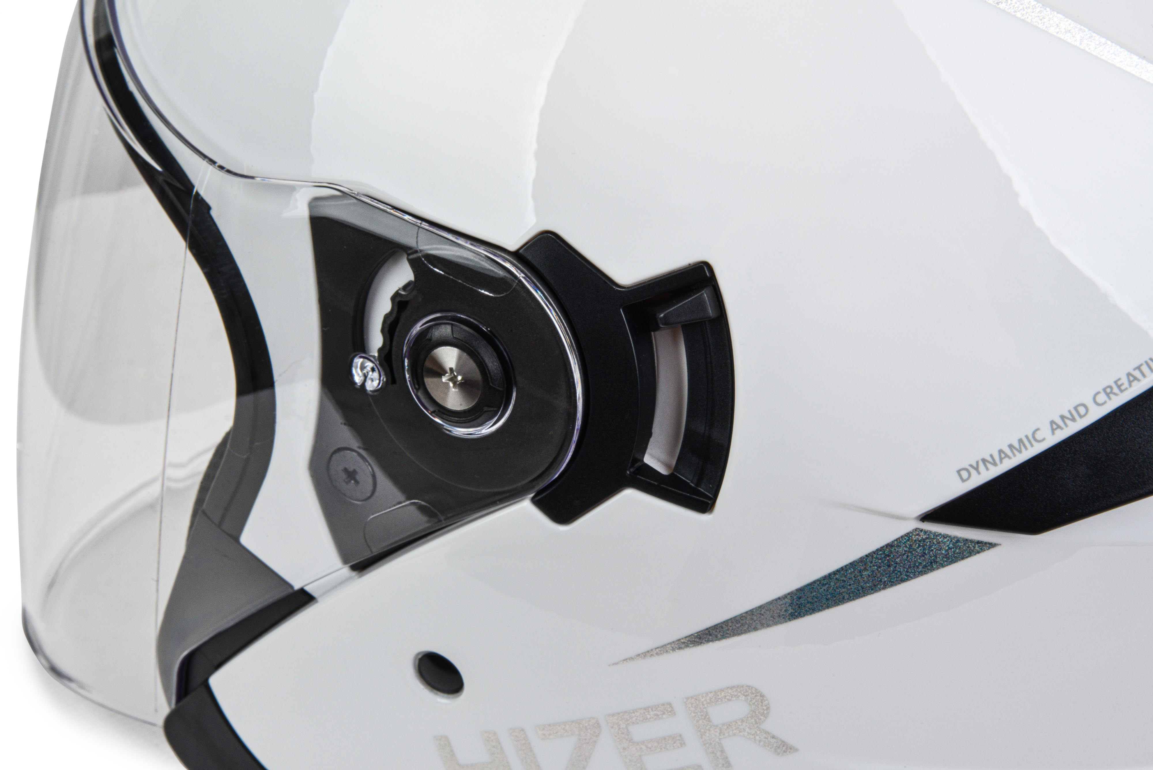 Шлем мото открытый HIZER 250 №2 (XL) white
