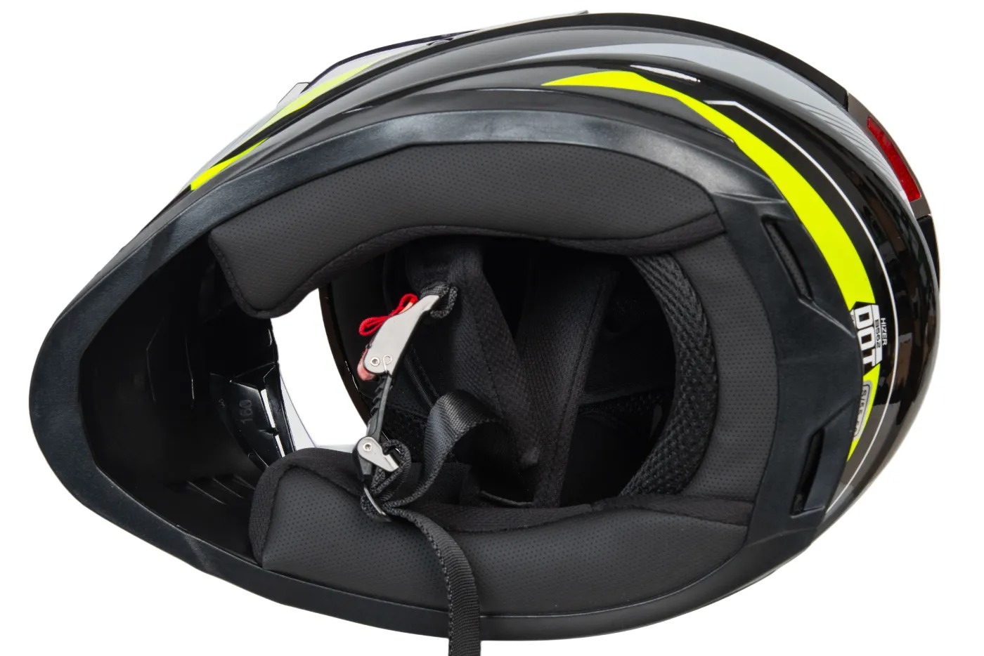 Шлем мото интеграл HIZER B562 №1 (L)  black/yellow