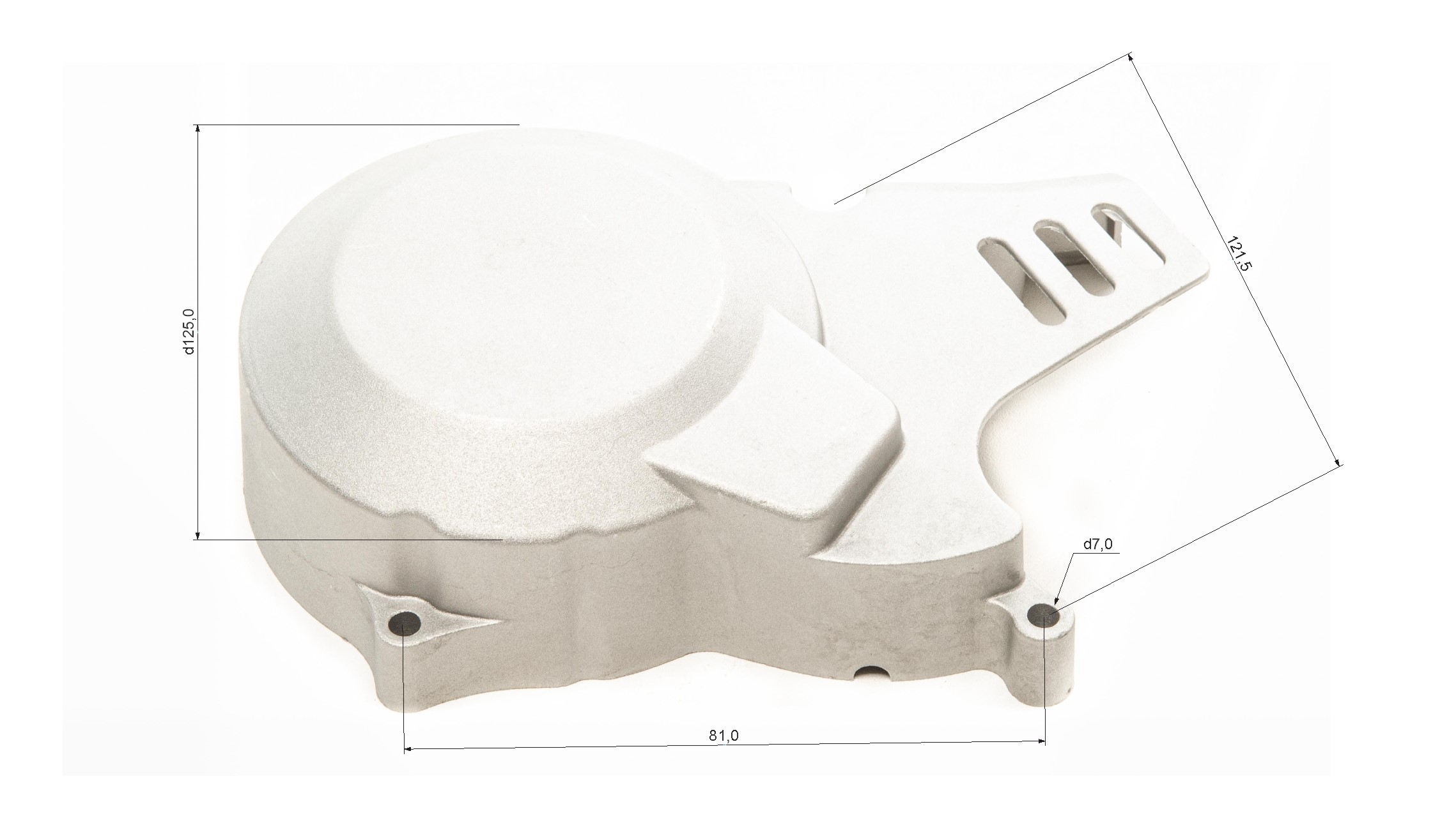 Крышка картера левая YX150/160 (W150-2/W150-5/W160-2) 150см3 160см3
