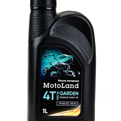 Масло моторное для садовой техники MOTOLAND Garden 4Т SAE30 1л