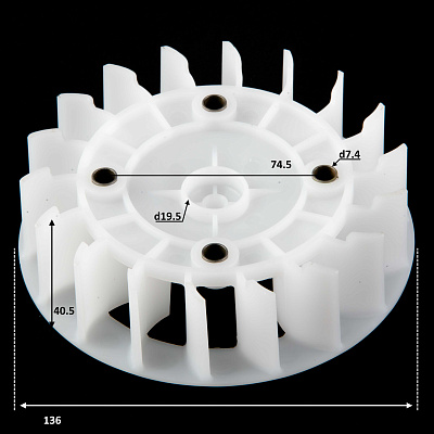 Крыльчатка генератора 157QMJ 150см3