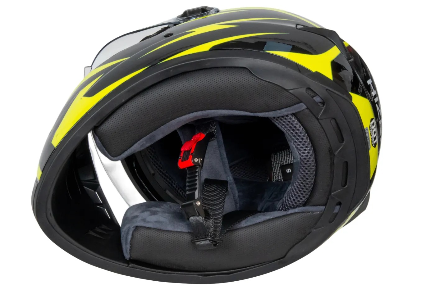 Шлем мото интеграл HIZER B561 №1 (L)  black/yellow