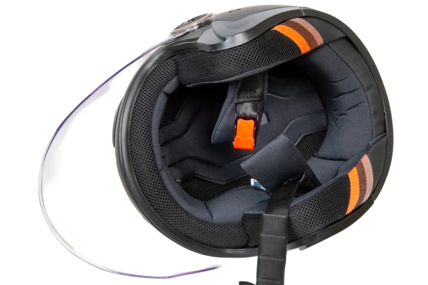 Шлем мото открытый HIZER 219 №2 (M) matte-black