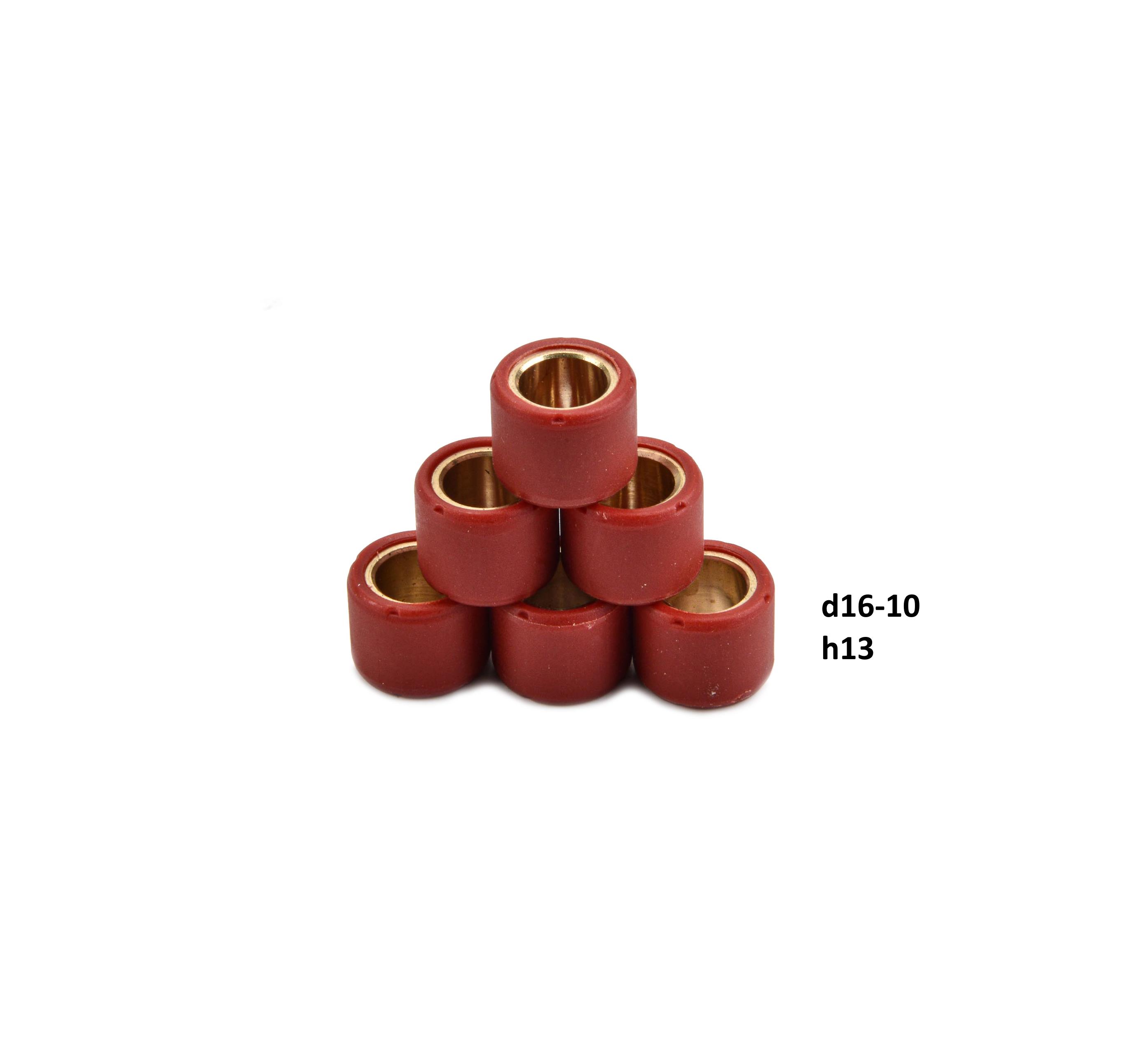 Ролики вариатора 7гр. 139QMB 50/80см3 (компл=6шт) d=9.2-16 h=13 X-tech