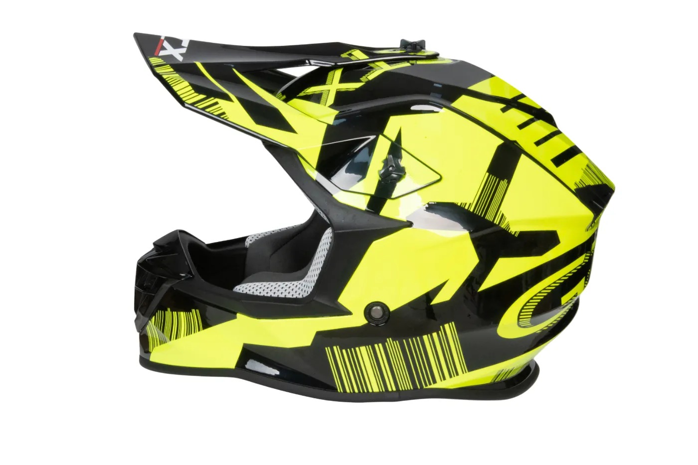 Шлем мото кроссовый GTX 633 №6 (XL) BLACK/FLUO YELLOW