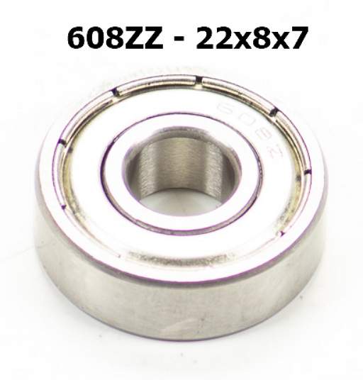 Подшипник 608ZZ  d22-8 h=7