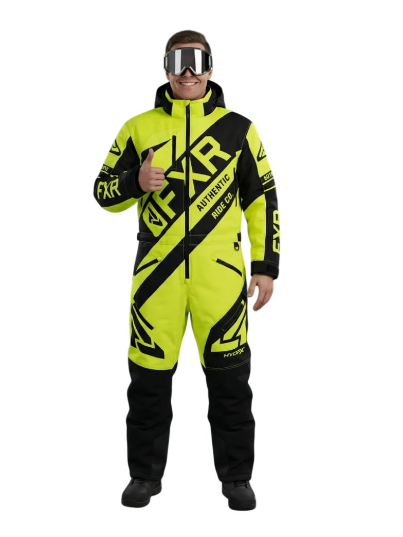 Комбинезон для снегохода FXR CX №4 gray-yellow (текстиль) (M)