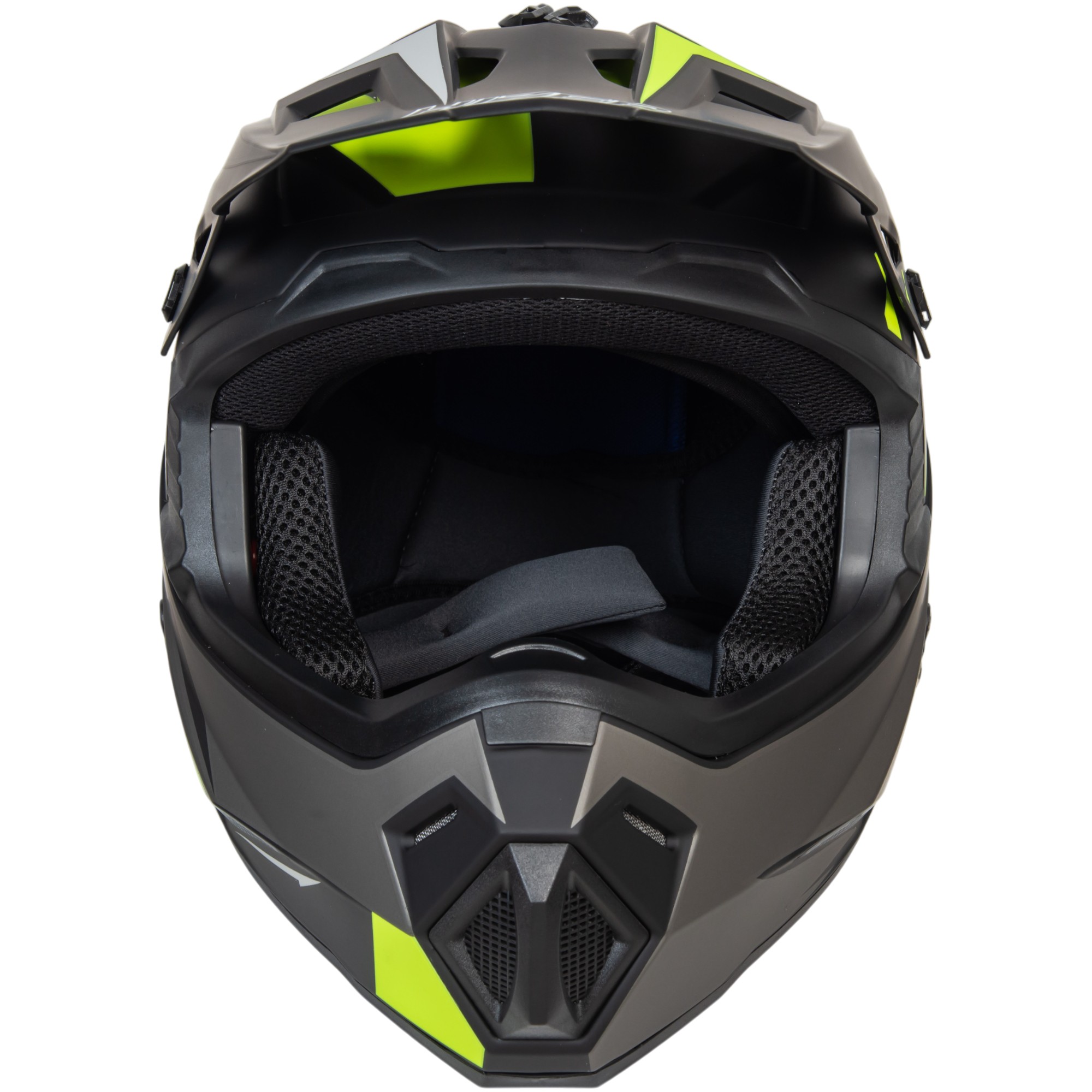 Шлем мото кроссовый HIZER J6801 №1 (M) gray/lemon