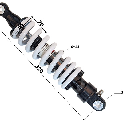Амортизатор L=320 центральный TTR125