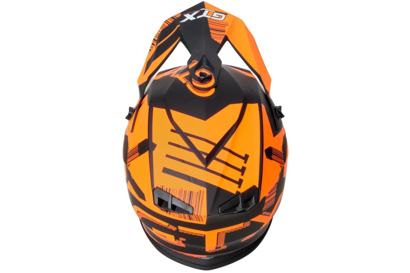 Шлем мото кроссовый GTX 633 №5 (S) BLACK/FLUO ORANGE