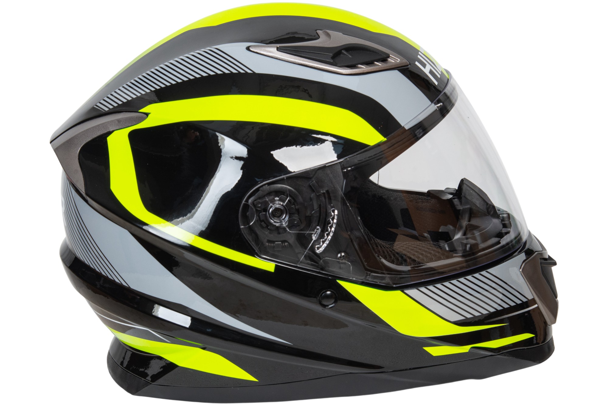 Шлем мото интеграл HIZER B562 №1 (L)  black/yellow