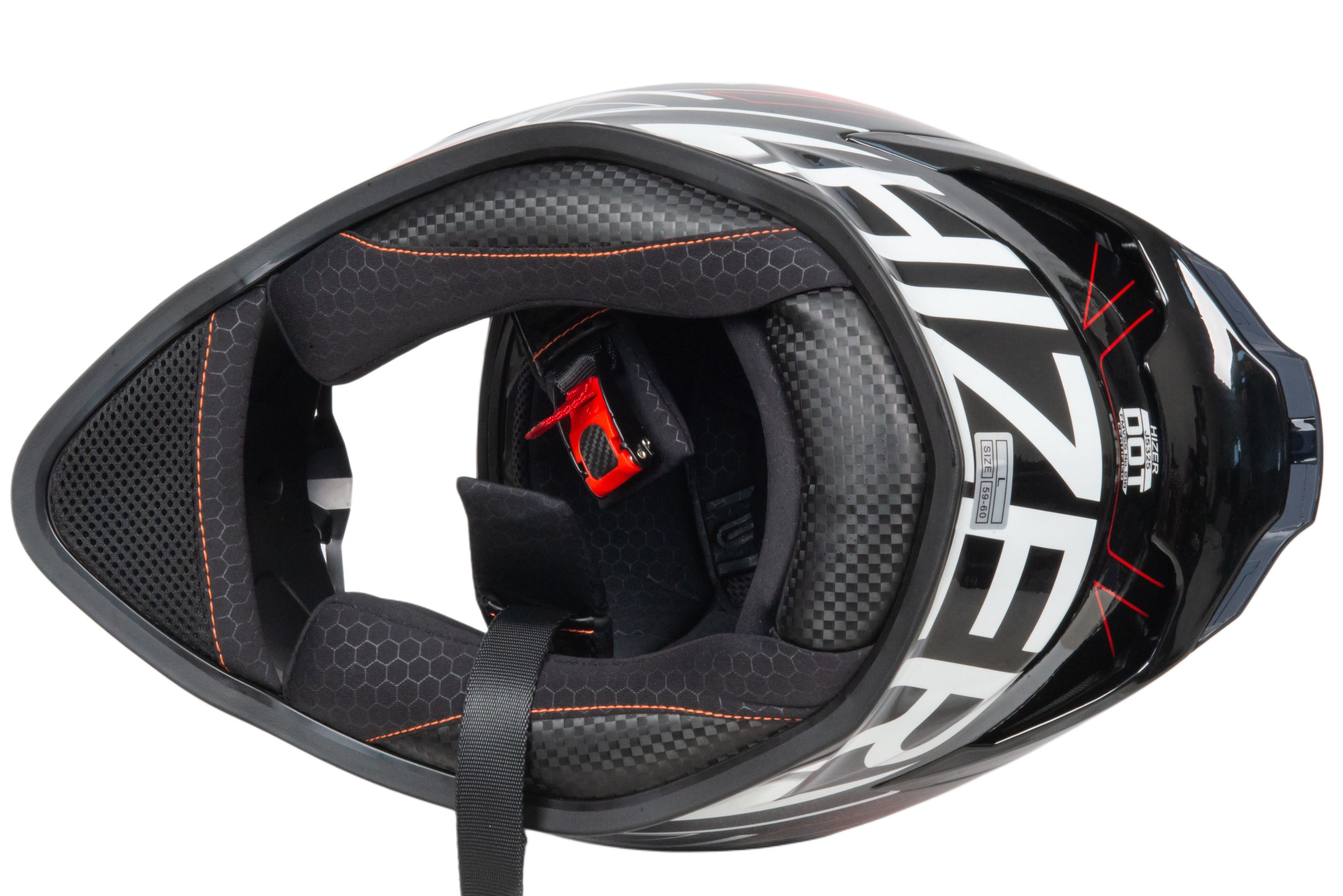 Шлем мото интеграл HIZER J5325 №2 (M) red