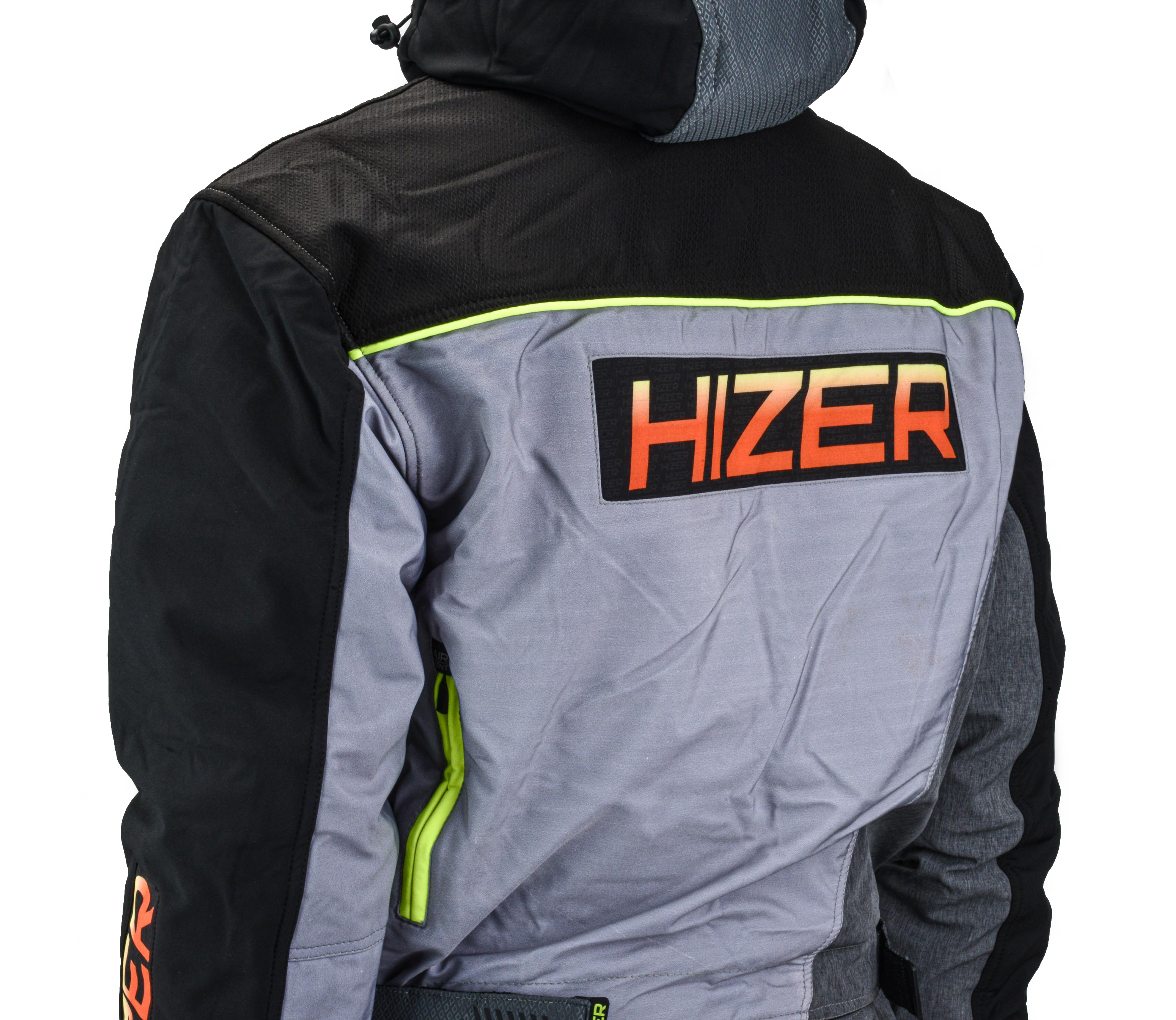 Комбинезон для снегохода HIZER №3 black-gray (текстиль) (XL)