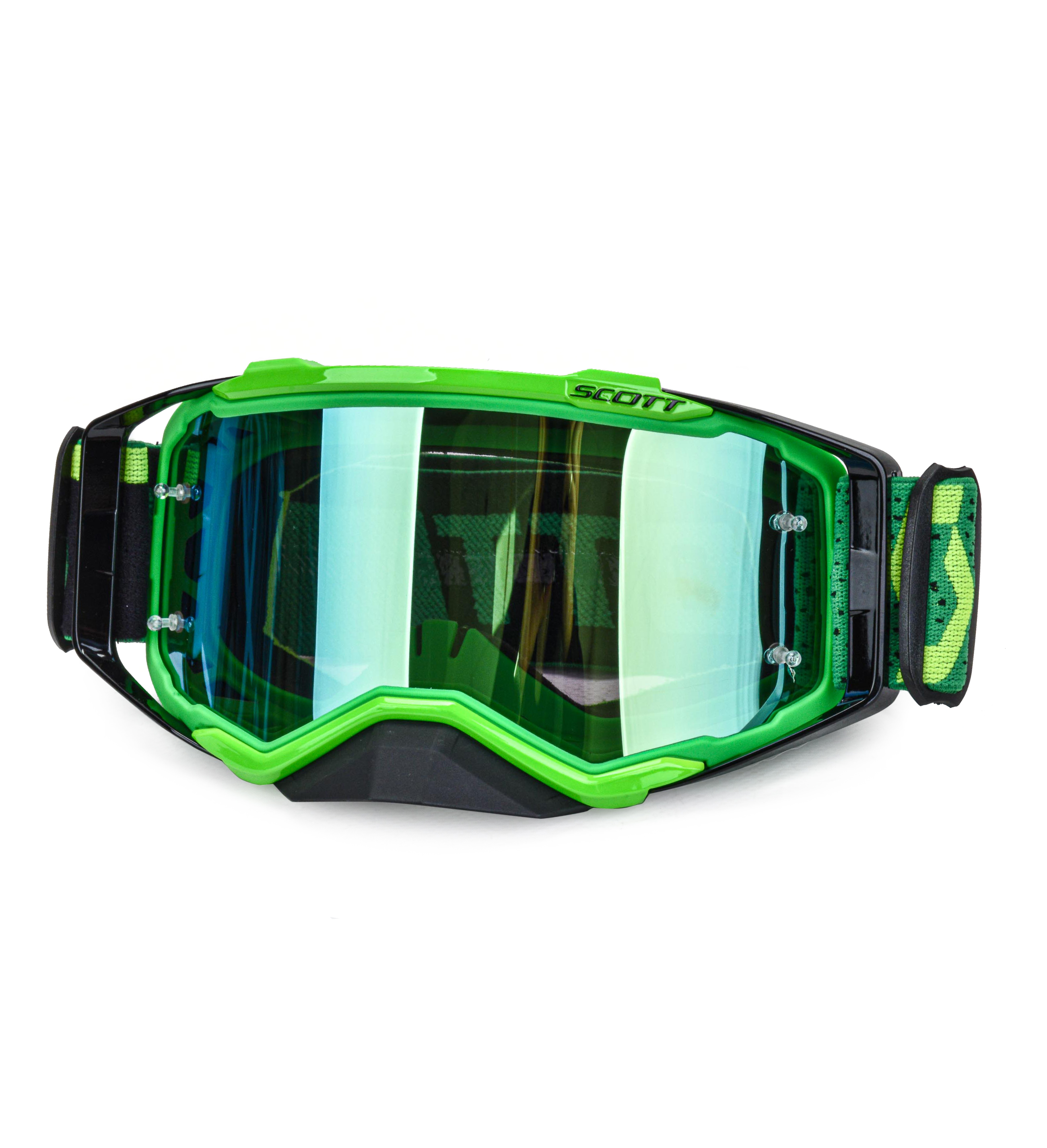 Очки мотокросс SCOTT №3  black/green