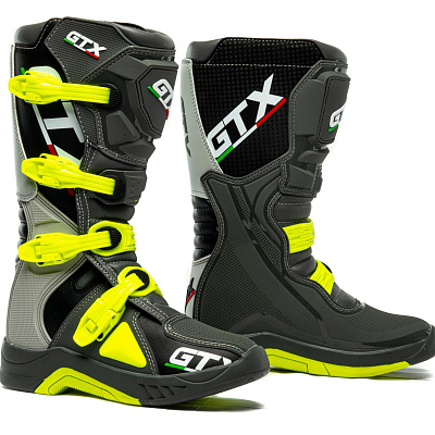 Мотоботы GTX MX №2 grey/green (р. 45)