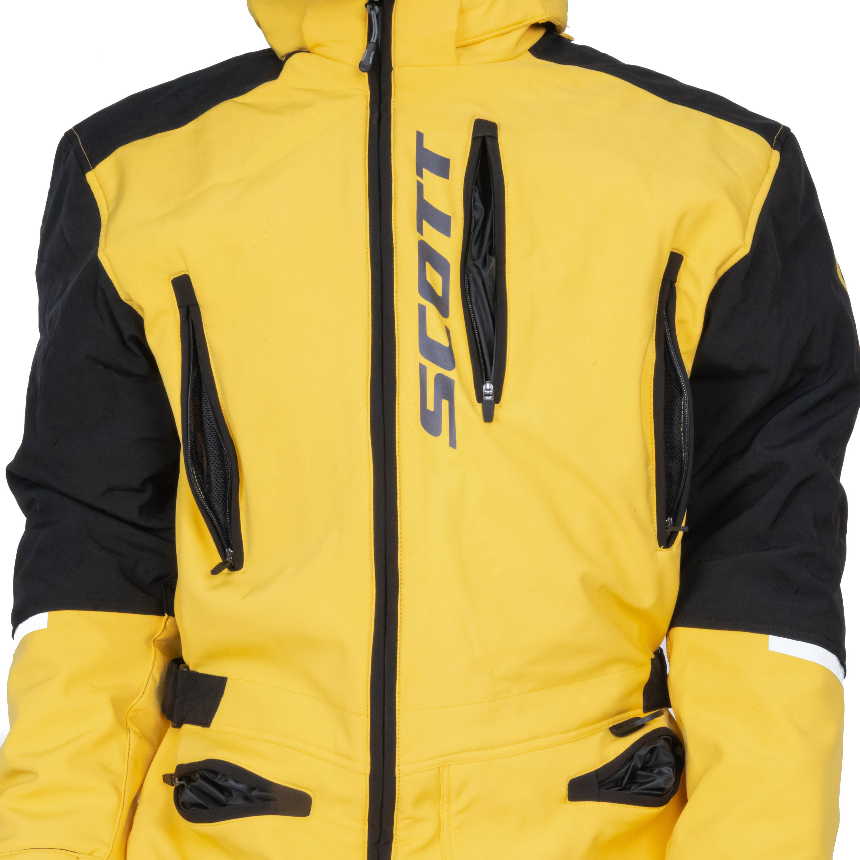 Комбинезон для снегохода SCOTT DS Shell Dryo One Piece №1 yellow-black (текстиль) (M)