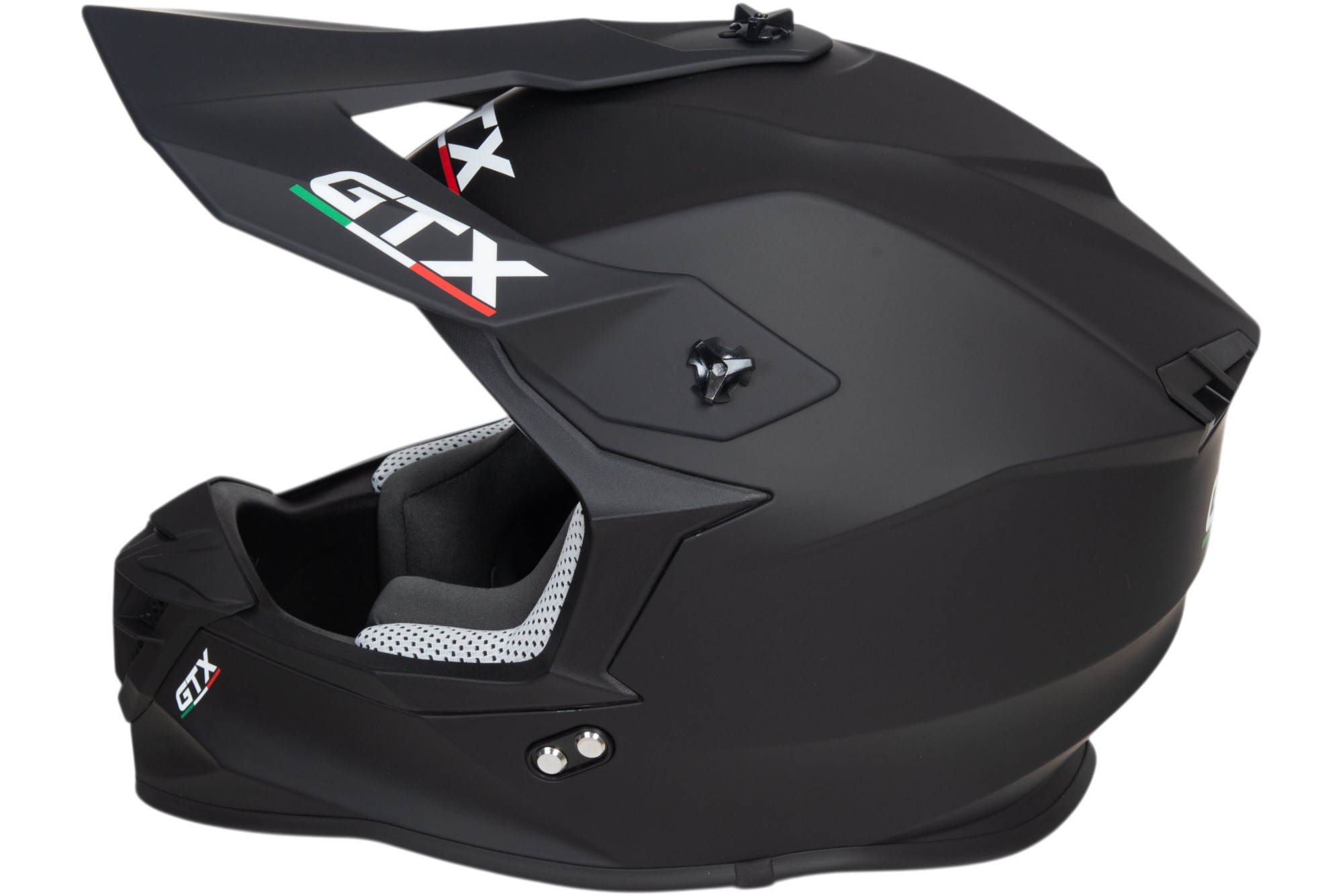 Шлем мото кроссовый GTX 633 №14 (XL) MATTE BLACK