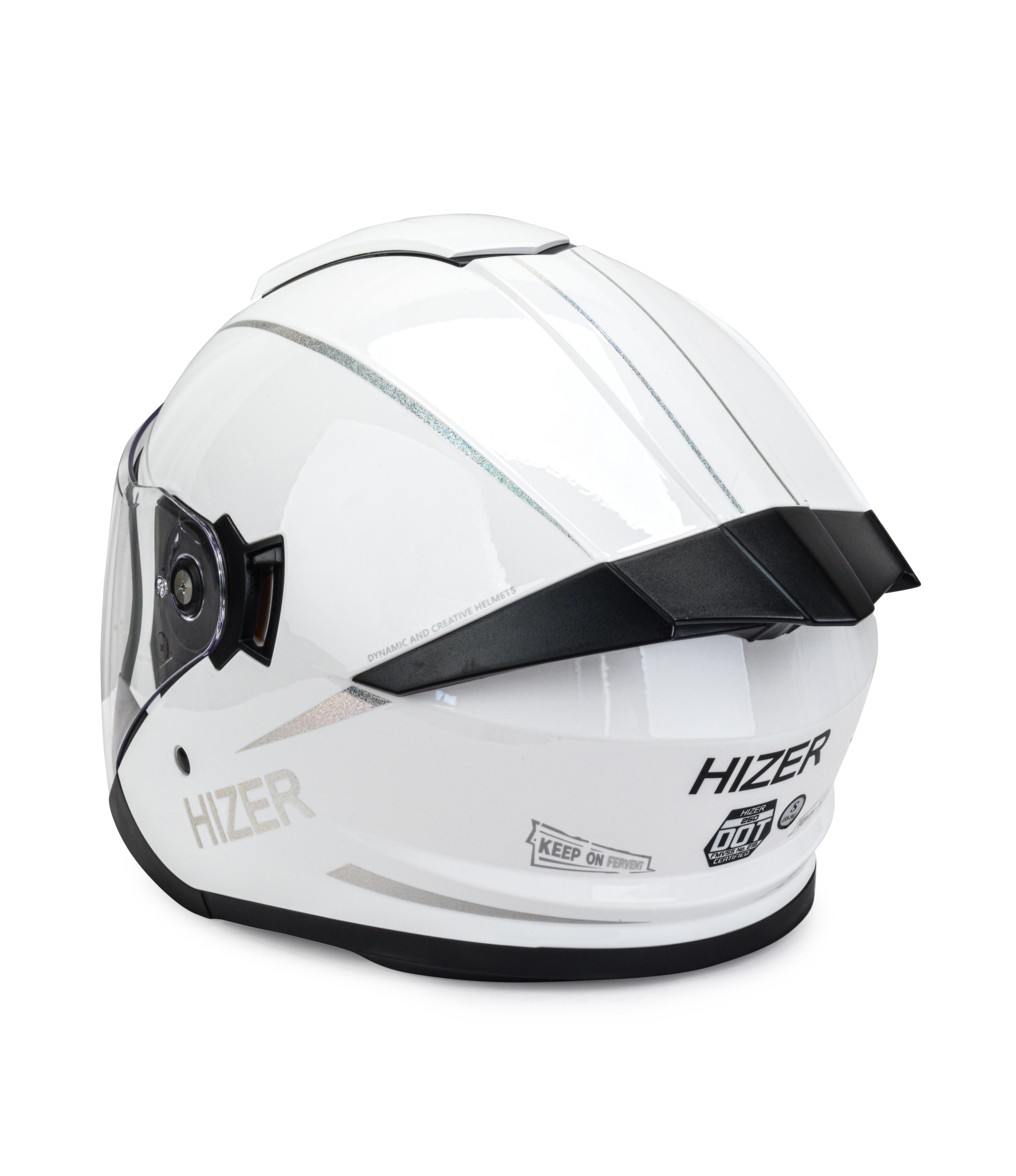 Шлем мото открытый HIZER 250 №2 (XL) white