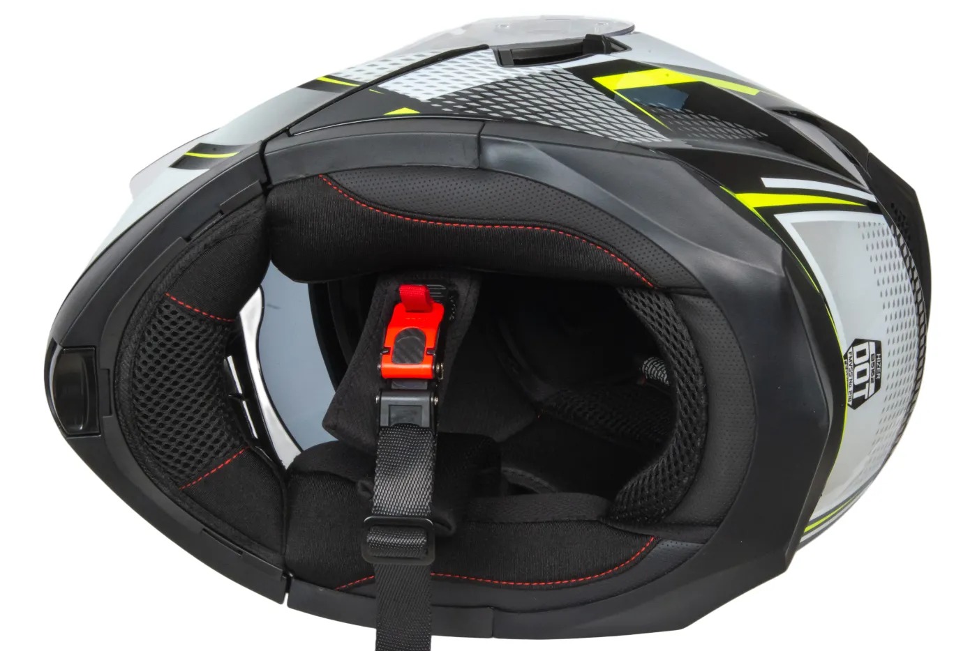 Шлем мото интеграл HIZER B5162 №3 (S)  black/lemon