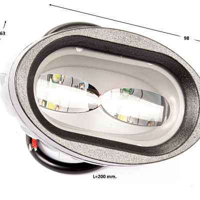 Фара 20W-6D-W LED