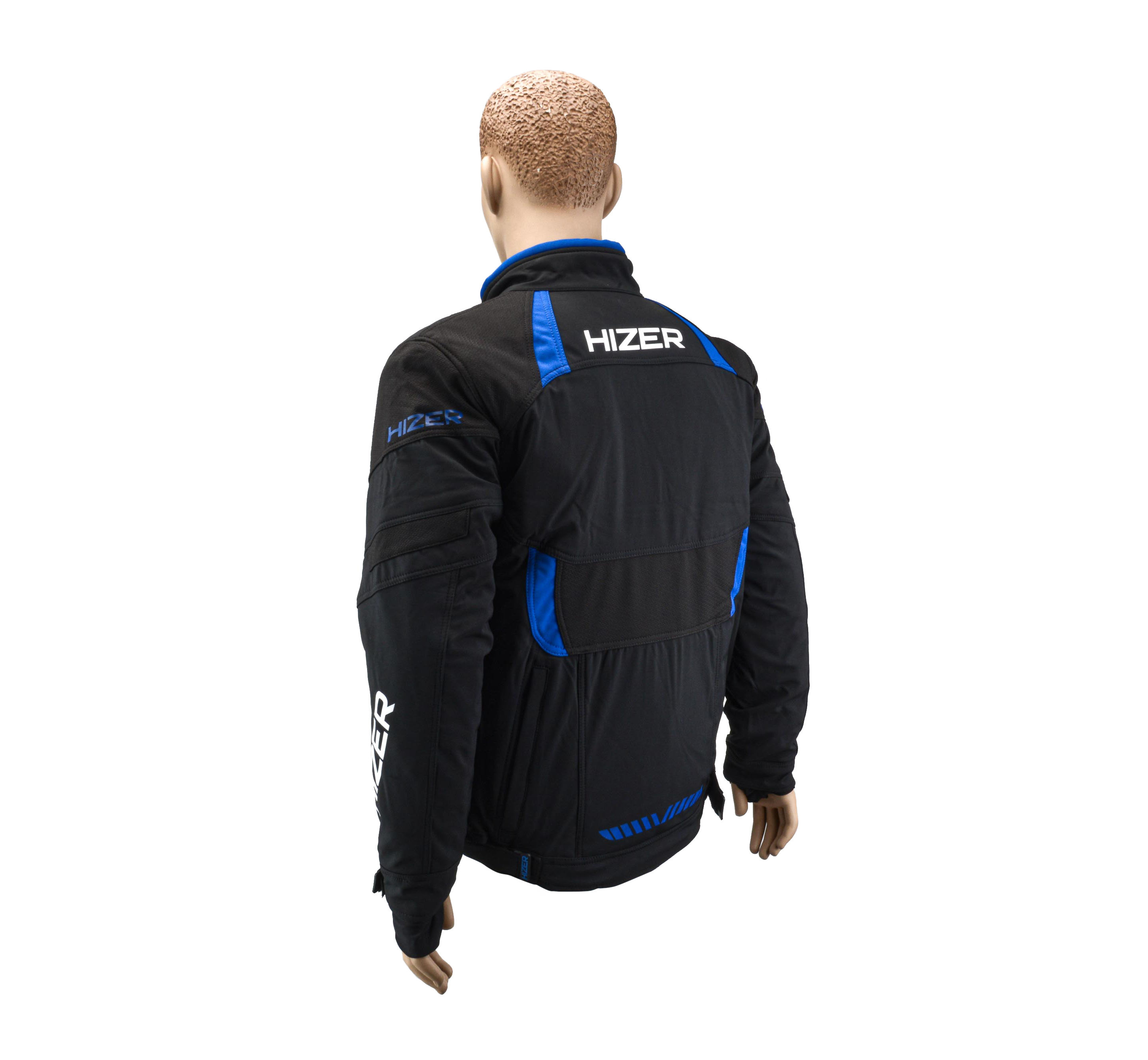 Куртка для снегохода HIZER №2 black-blue (текстиль) (L)