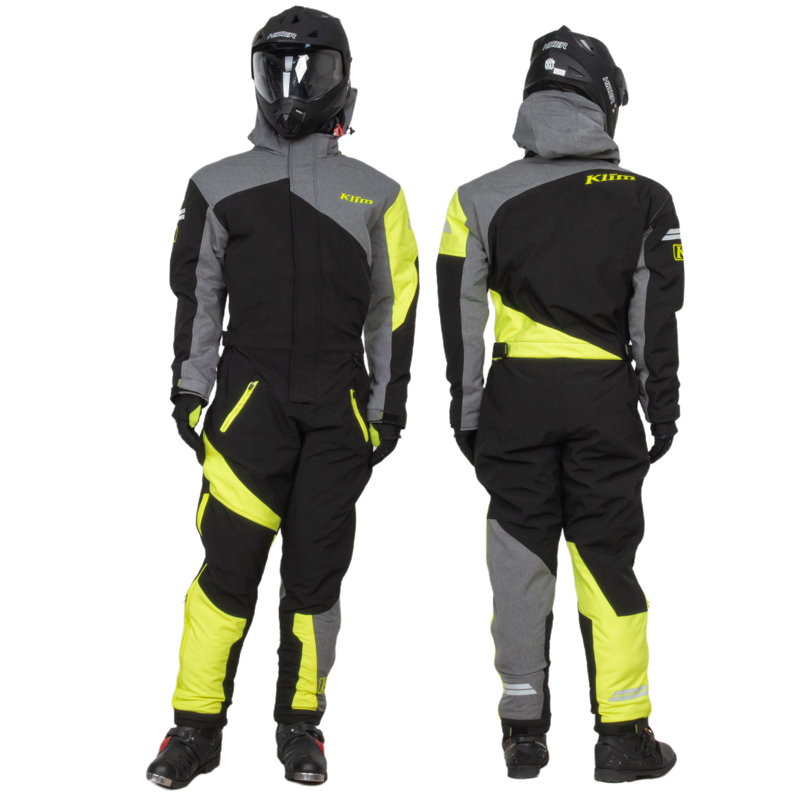 Комбинезон для снегохода KLIM RAILSLIDE (-5 С) №9 black-yellow (текстиль) (XXL)