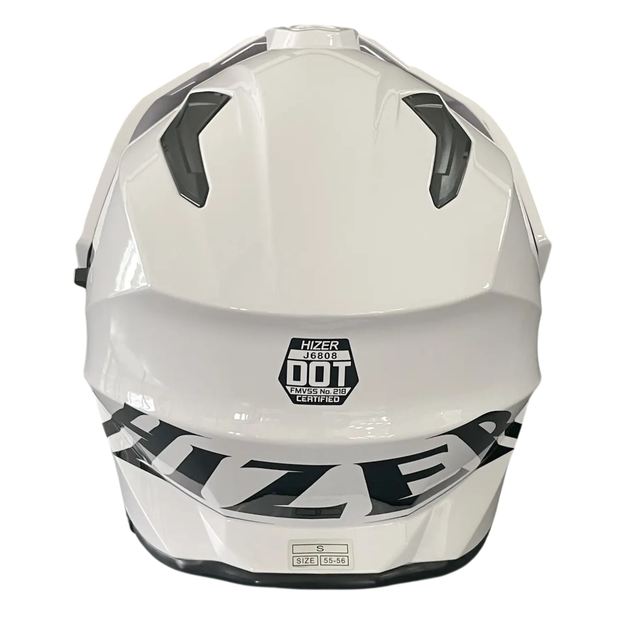Шлем мото кроссовый HIZER J6808 №4 (XL) white