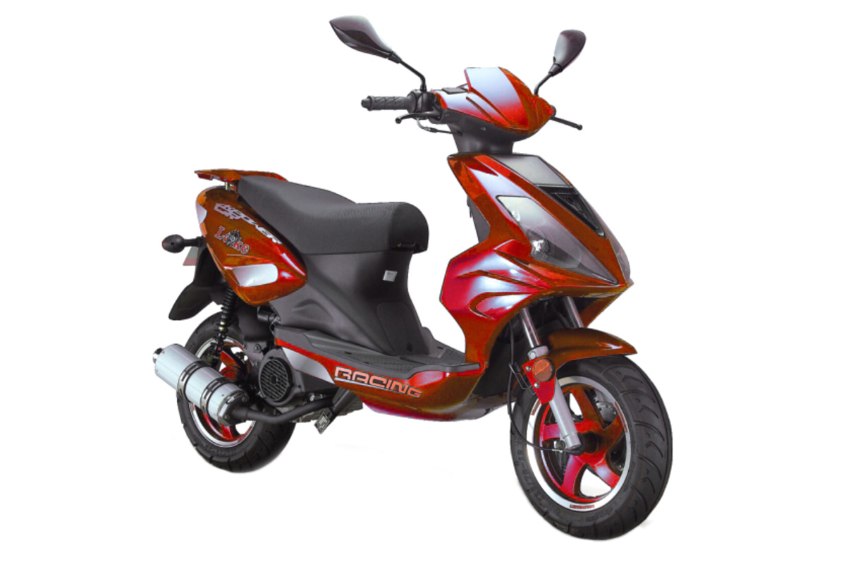 Скутер SKYHAWK LEIKE (красный) (WY50QT-7D)