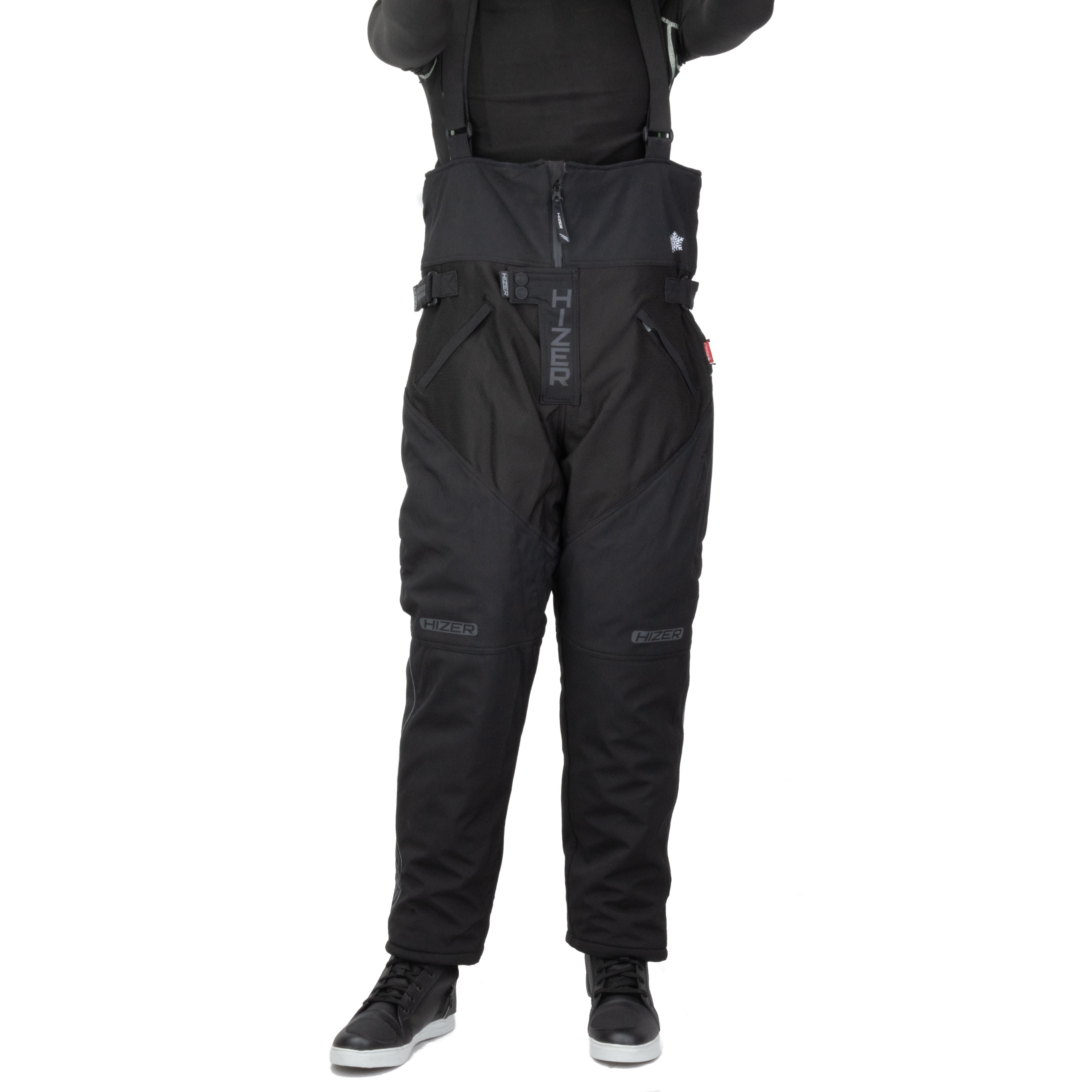 Штаны для снегохода HIZER №1 black (текстиль) (L)