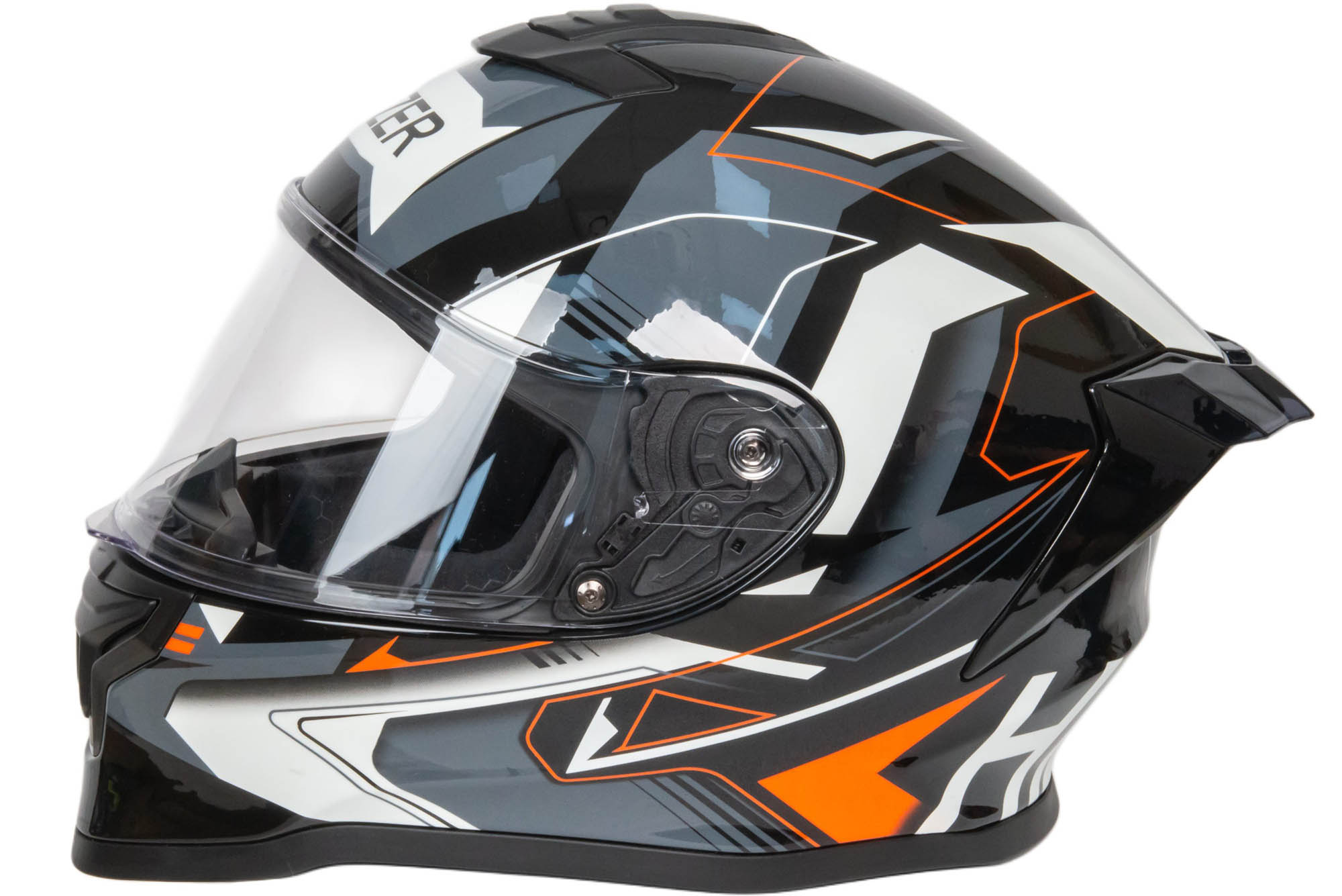 Шлем мото интеграл HIZER J5325 №3 (XL) orange