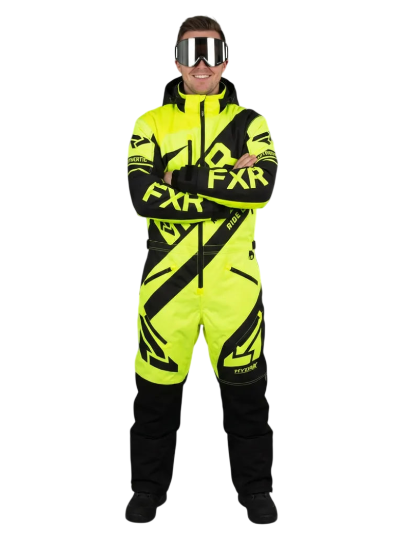 Комбинезон для снегохода FXR CX №4 gray-yellow (текстиль) (M)