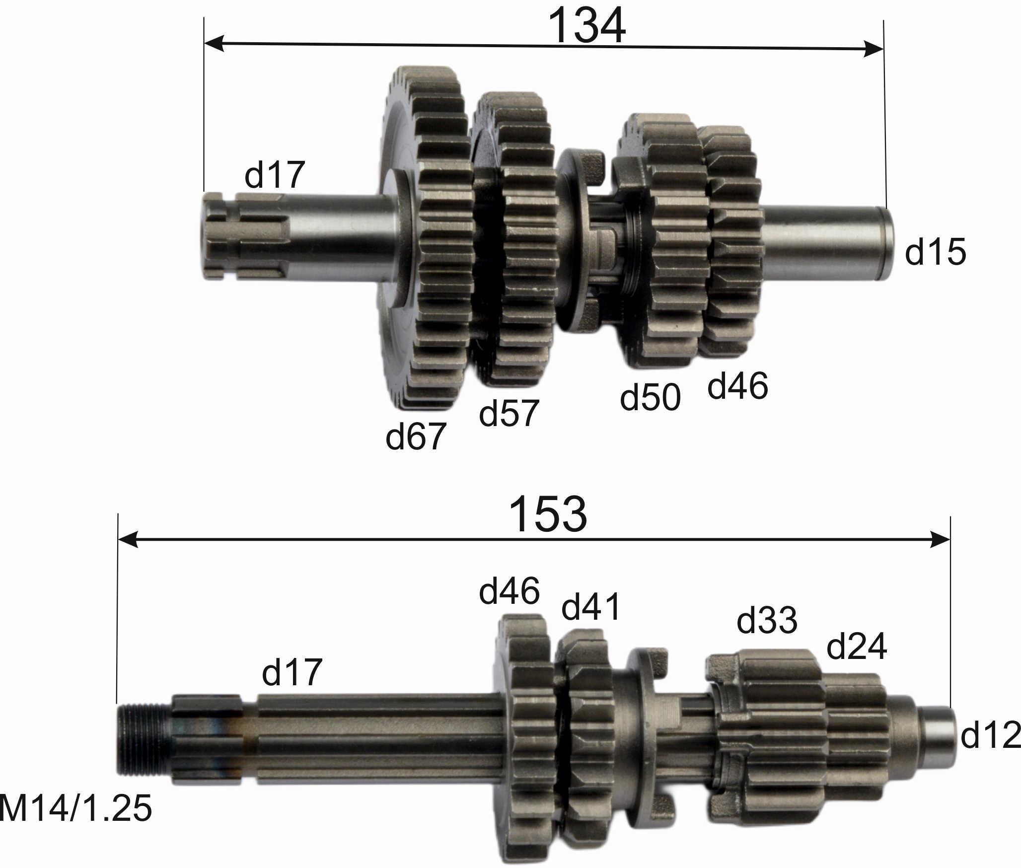 КПП в сборе 156FMJ YX140 (W063) 140см3 X-TECH