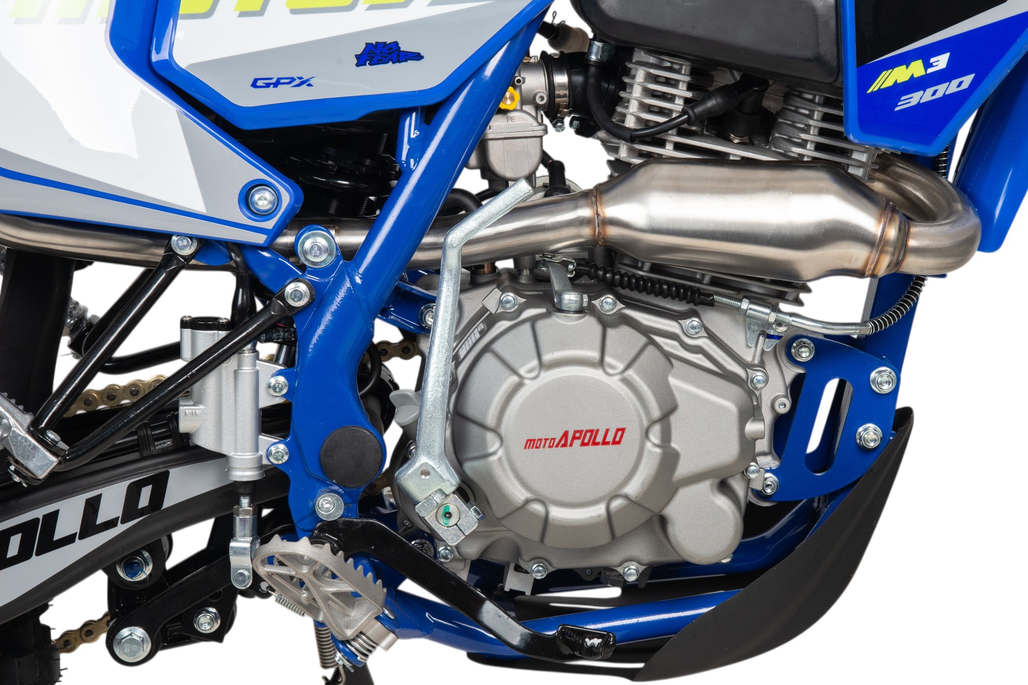 Мотоцикл Кросс Moto Apollo M3 300 (175FMM) синий 2026