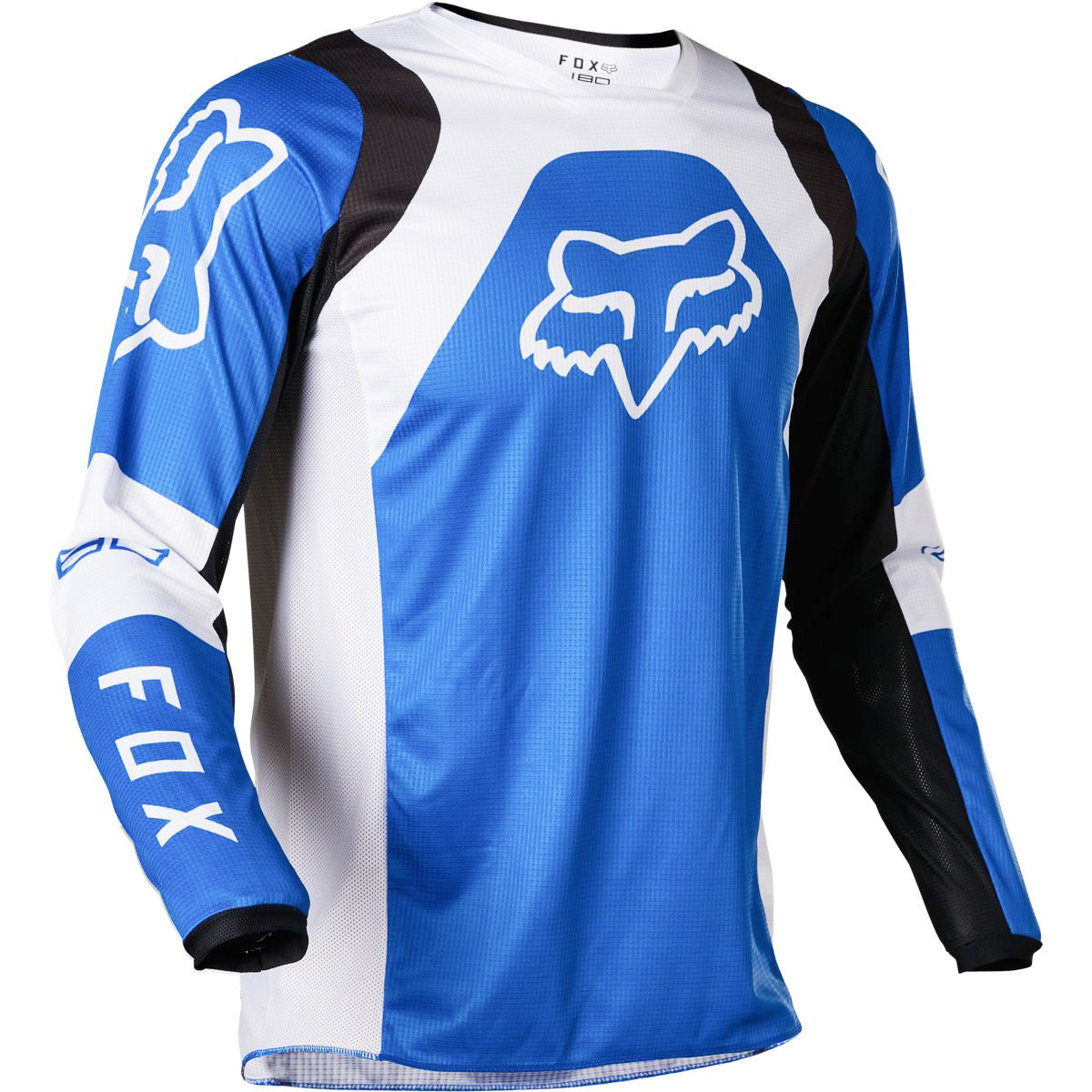 Джерси/футболка для мотокросса (детская) FOX №3 / Blue/White (рост 140-145 см)