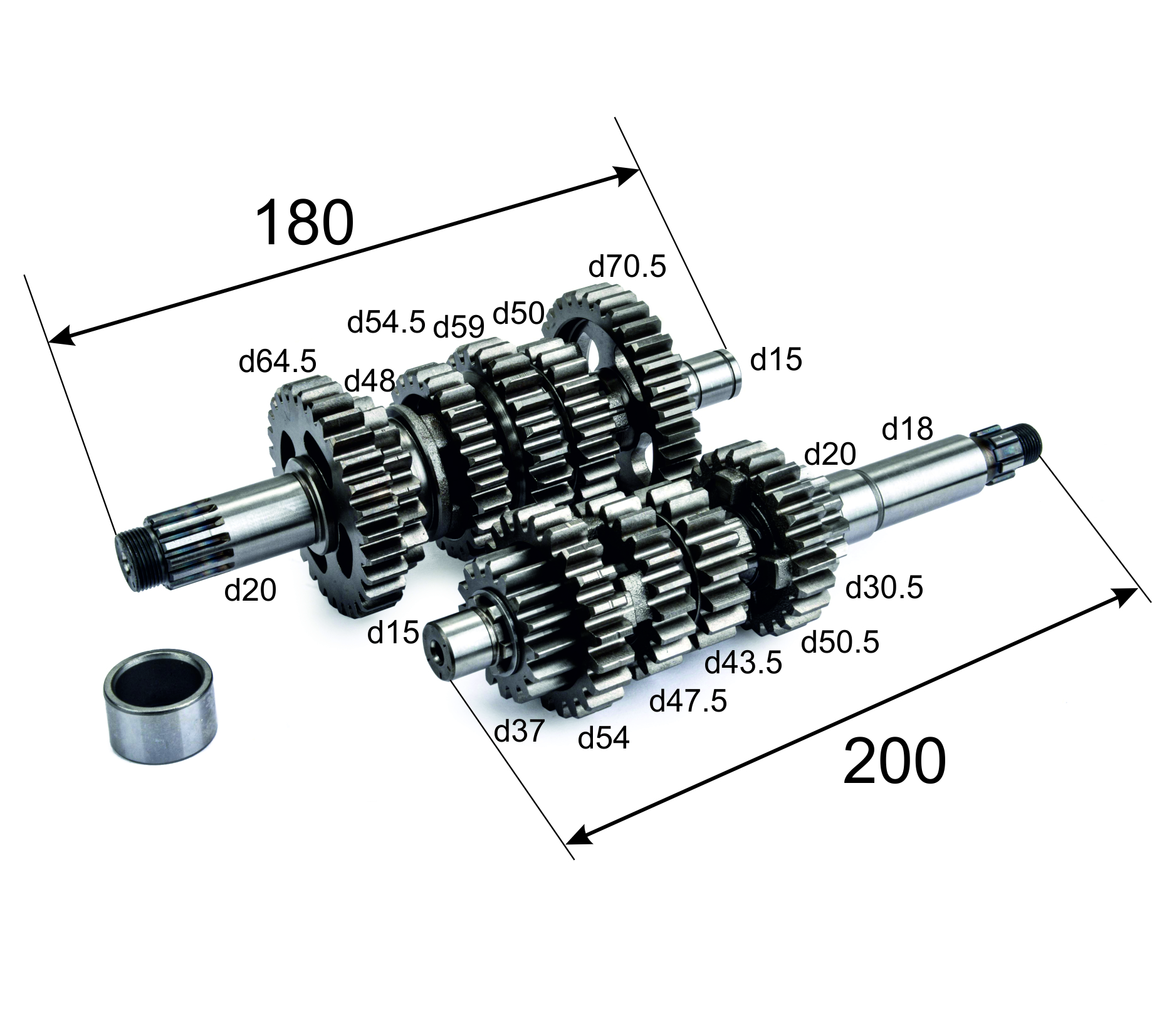 КПП в сборе 166MM M7 2str 250см3 LONCIN